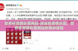 世界杯竞猜彩票网站-球迷的激情乐园，世界杯竞猜彩票网站的奇妙探险