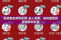 怎样看世界杯彩票-深入洞察，如何理性欣赏世界杯彩票