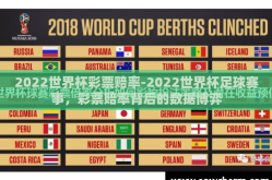 2022世界杯彩票赔率-2022世界杯足球赛事，彩票赔率背后的数据博弈