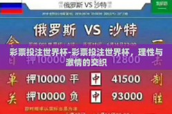 彩票投注世界杯-彩票投注世界杯，理性与激情的交织