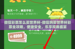 微信彩票怎么买世界杯-微信购买世界杯彩票全攻略，便捷安全，乐享观赛盛宴