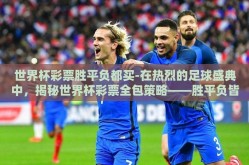 世界杯彩票胜平负都买-在热烈的足球盛典中，揭秘世界杯彩票全包策略——胜平负皆有希望的智慧之选