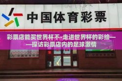彩票店能买世界杯不-走进世界杯的彩绘——探访彩票店内的足球激情