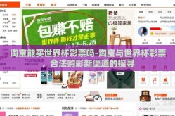 淘宝能买世界杯彩票吗-淘宝与世界杯彩票，合法购彩新渠道的探寻