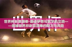 世界杯彩票跟单-追逐梦想与数字的交响——揭秘世界杯彩票跟单的魅力与风险