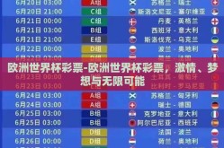 欧洲世界杯彩票-欧洲世界杯彩票，激情、梦想与无限可能