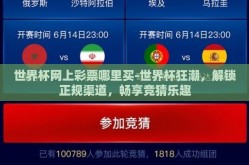 世界杯网上彩票哪里买-世界杯狂潮，解锁正规渠道，畅享竞猜乐趣