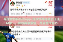 足球世界杯压注app-足球世界杯精彩压注APP——体验赛事激情，尽显智选魅力