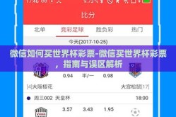 微信如何买世界杯彩票-微信买世界杯彩票，指南与误区解析