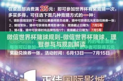 微信世界杯赌球规则-微信世界杯赌球，理智参与与规则解读