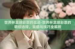世界杯足球彩票的买法-世界杯足球彩票的明智选择，策略与技巧全解析