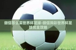 微信怎么买世界杯足球-微信购彩世界杯足球完全攻略