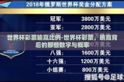 世界杯彩票输赢比例-世界杯彩票，输赢背后的那些数字与概率
