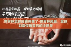 世界杯足球彩票停售了-世界杯风暴，足球彩票停售背后的冷思考