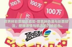 世界杯彩票哪还能买-世界杯热潮与彩票投注，挖掘激情与机遇的巧妙结合
