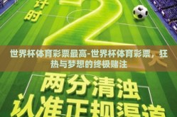 世界杯体育彩票最高-世界杯体育彩票，狂热与梦想的终极赌注