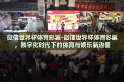 微信世界杯体育彩票-微信世界杯体育彩票，数字化时代下的体育与娱乐新边疆
