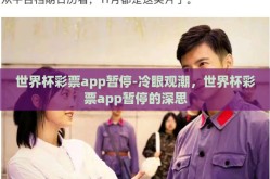 世界杯彩票app暂停-冷眼观潮，世界杯彩票app暂停的深思