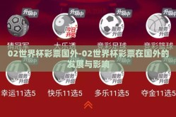 02世界杯彩票国外-02世界杯彩票在国外的发展与影响