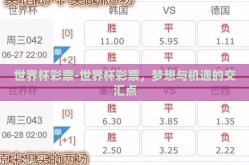 世界杯彩票-世界杯彩票，梦想与机遇的交汇点