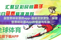 买世界杯彩票的app-追逐足球激情，探索世界杯彩票App的便捷与乐趣