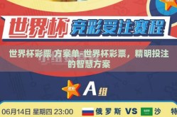 世界杯彩票 方案单-世界杯彩票，精明投注的智慧方案