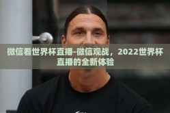 微信看世界杯直播-微信观战，2022世界杯直播的全新体验