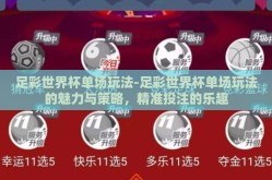 足彩世界杯单场玩法-足彩世界杯单场玩法的魅力与策略，精准投注的乐趣