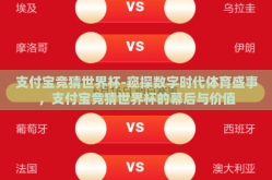 支付宝竞猜世界杯-窥探数字时代体育盛事，支付宝竞猜世界杯的幕后与价值