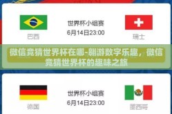 微信竞猜世界杯在哪-翱游数字乐趣，微信竞猜世界杯的趣味之旅