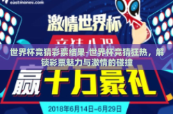 世界杯竞猜彩票结果-世界杯竞猜狂热，解锁彩票魅力与激情的碰撞