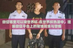 微信哪里可以赌世界杯-在世界杯热潮中，理解微信平台上的赌博现象与警惕