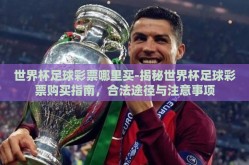 世界杯足球彩票哪里买-揭秘世界杯足球彩票购买指南，合法途径与注意事项