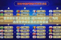 世界杯彩票正规渠道-揭开神秘面纱，为何选择世界杯彩票的正规渠道