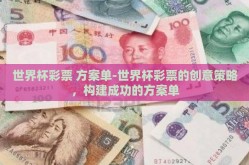 世界杯彩票 方案单-世界杯彩票的创意策略，构建成功的方案单