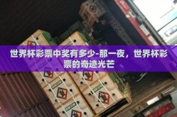世界杯彩票中奖有多少-那一夜，世界杯彩票的奇迹光芒