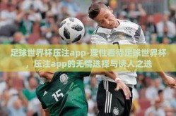 足球世界杯压注app-理性看待足球世界杯，压注app的无情选择与诱人之选