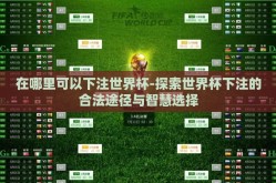在哪里可以下注世界杯-探索世界杯下注的合法途径与智慧选择