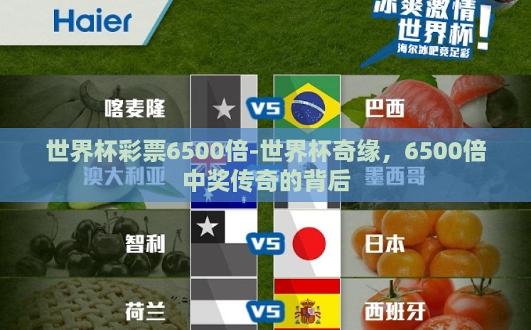 世界杯彩票6500倍-世界杯奇缘,6500倍中奖传奇的背后 世界杯彩票6500倍-世界杯奇缘,6500倍中奖传奇的背后