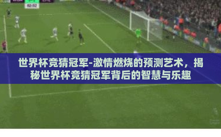 世界杯竞猜冠军-激情燃烧的预测艺术，揭秘世界杯竞猜冠军背后的智慧与乐趣