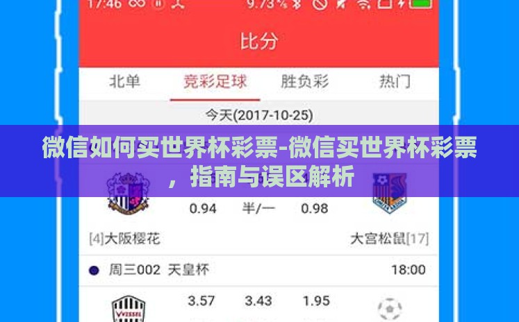 微信如何买世界杯彩票-微信买世界杯彩票,指南与误区解析 微信如何买世界杯彩票-微信买世界杯彩票,指南与误区解析