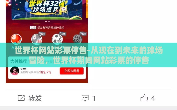世界杯网站彩票停售-从现在到未来的球场冒险,世界杯期间网站彩票的停售 世界杯网站彩票停售-从现在到未来的球场冒险,世界杯期间网站彩票的停售