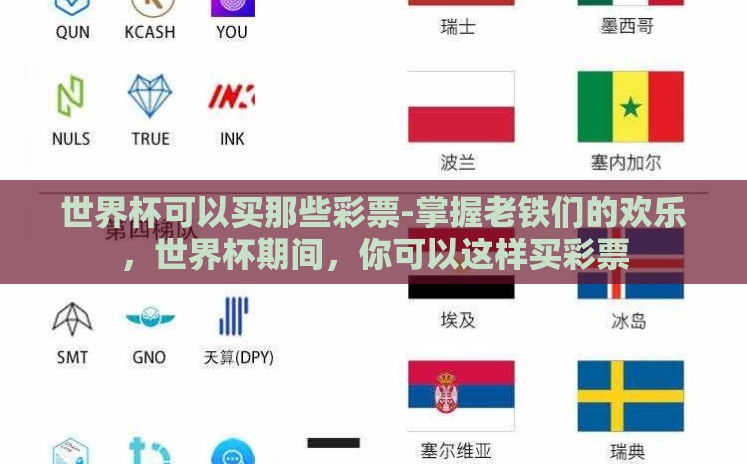 世界杯可以买那些彩票-掌握老铁们的欢乐，世界杯期间，你可以这样买彩票