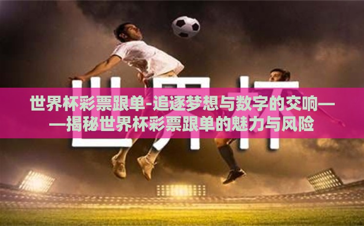 世界杯彩票跟单-追逐梦想与数字的交响——揭秘世界杯彩票跟单的魅力与风险