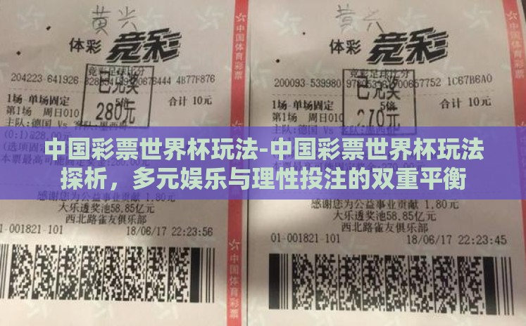 中国彩票世界杯玩法-中国彩票世界杯玩法探析,多元娱乐与理性投注的双重平衡 中国彩票世界杯玩法-中国彩票世界杯玩法探析,多元娱乐与理性投注的双重平衡