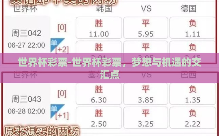 世界杯彩票-世界杯彩票,梦想与机遇的交汇点 世界杯彩票-世界杯彩票,梦想与机遇的交汇点