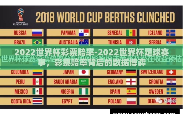 2022世界杯彩票赔率-2022世界杯足球赛事，彩票赔率背后的数据博弈
