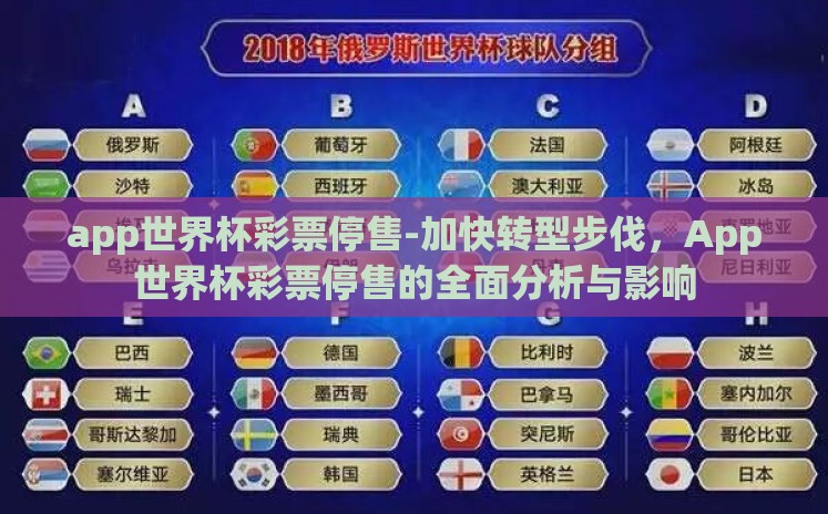 app世界杯彩票停售-加快转型步伐,App世界杯彩票停售的全面分析与影响 app世界杯彩票停售-加快转型步伐,App世界杯彩票停售的全面分析与影响
