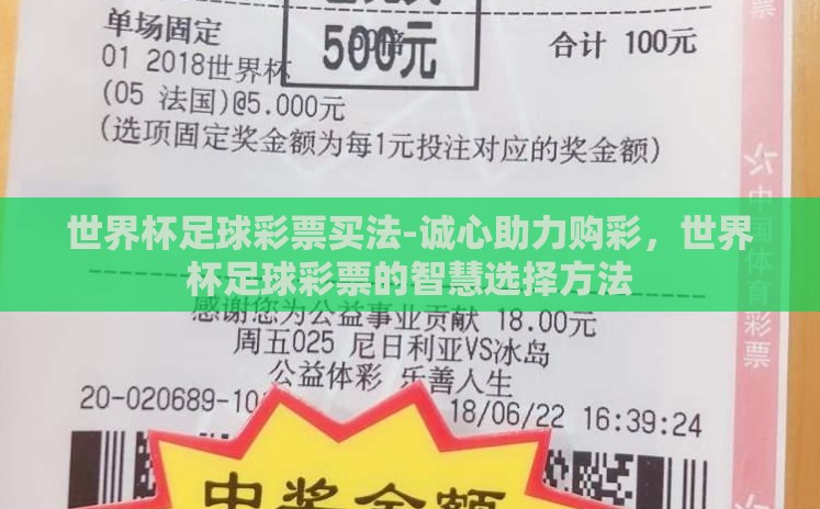 世界杯足球彩票买法-诚心助力购彩，世界杯足球彩票的智慧选择方法